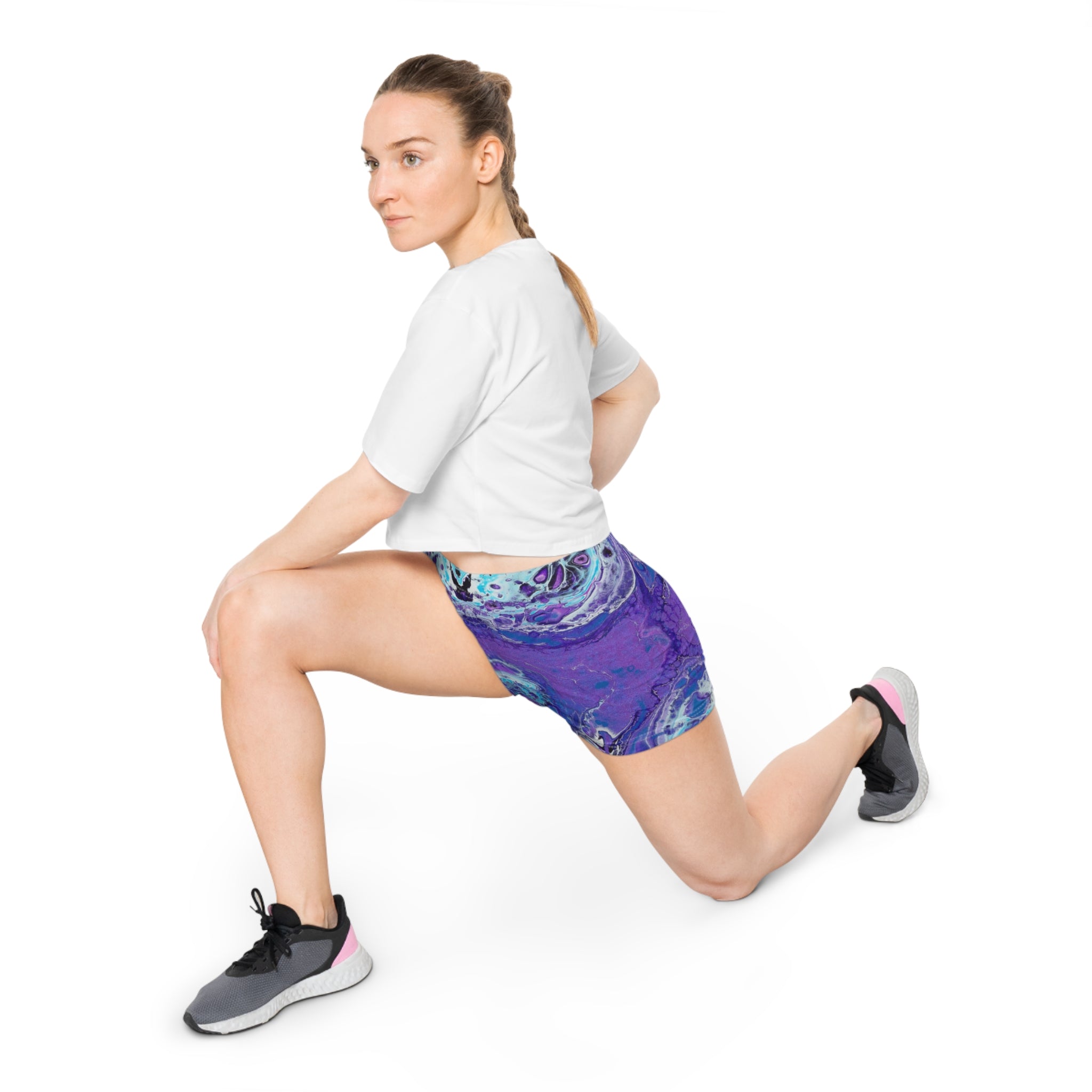 Women's Sport Shorts - Purple Pleasure - Workout