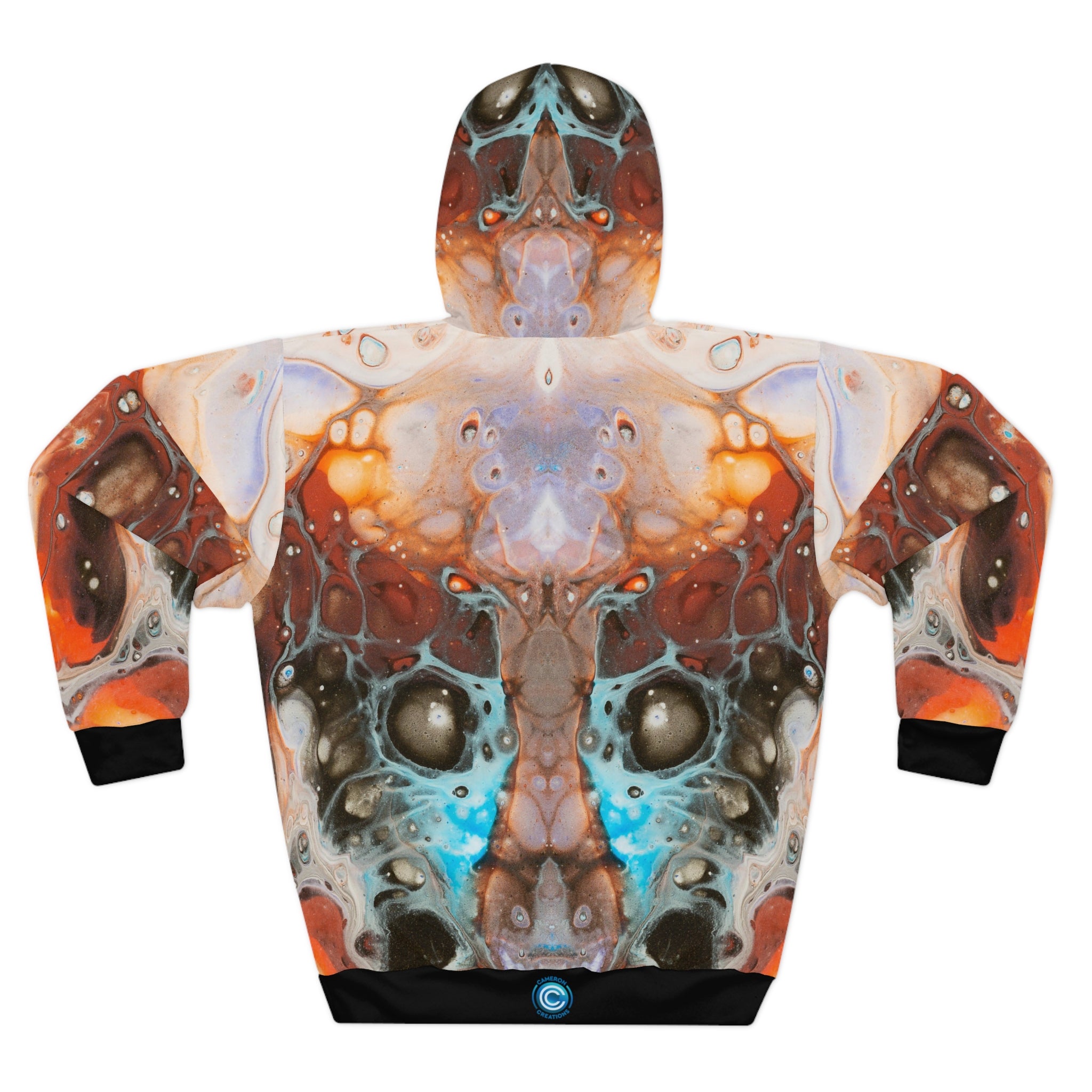 Cameron Creations - Galactic Mask - Pullover Hoodie - Bacl