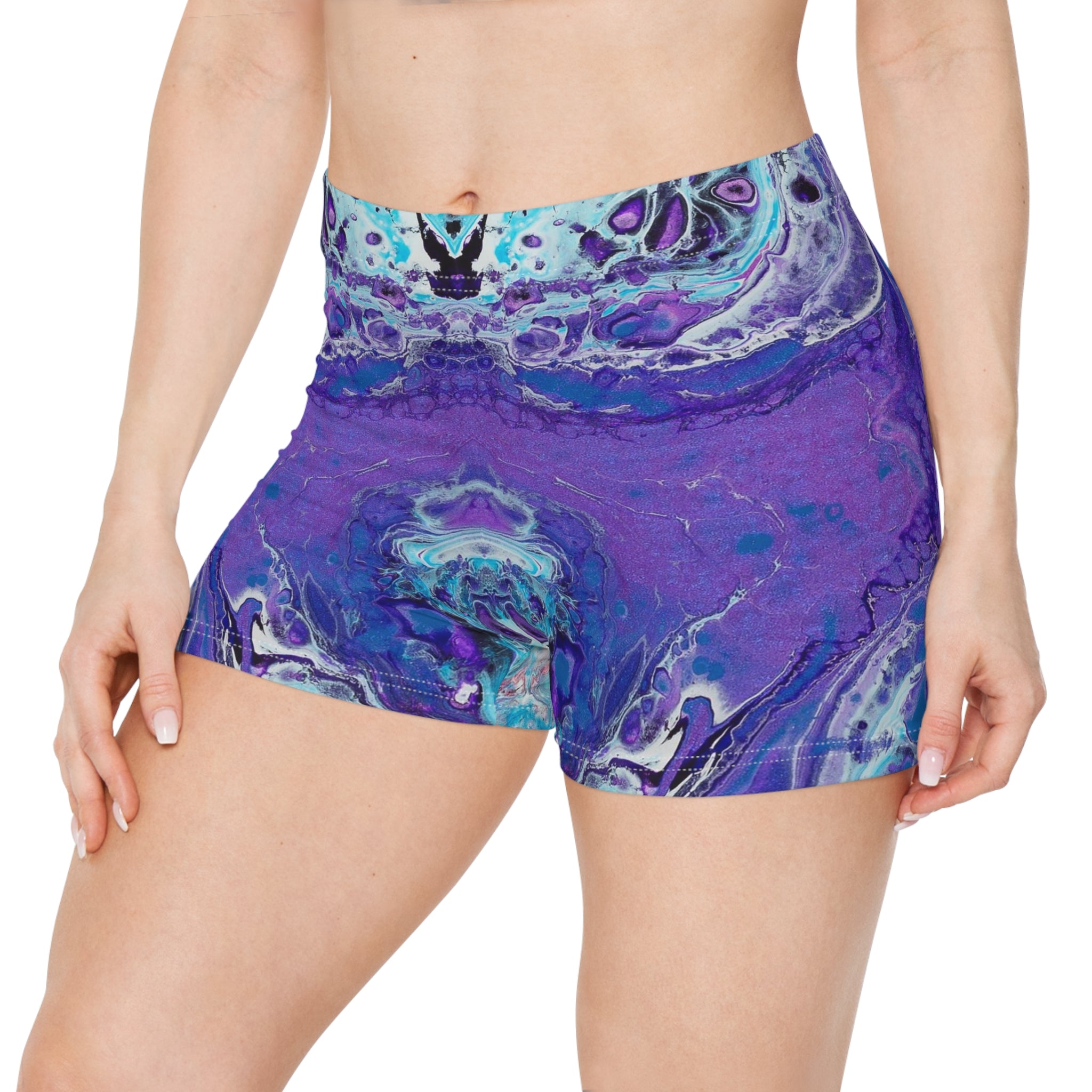 Women's Sport Shorts - Purple Pleasure - Front