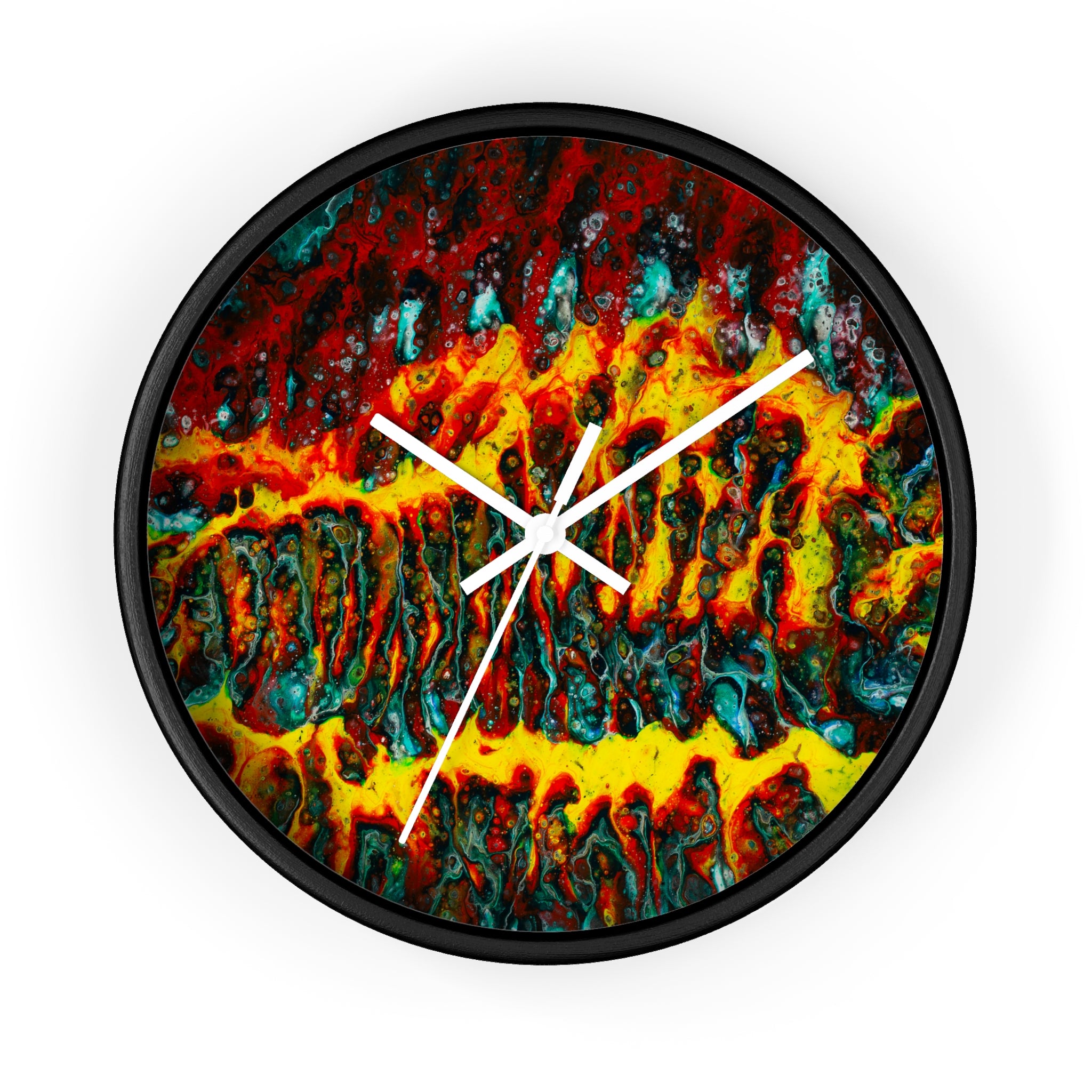 Floating Flames - Wall Clock