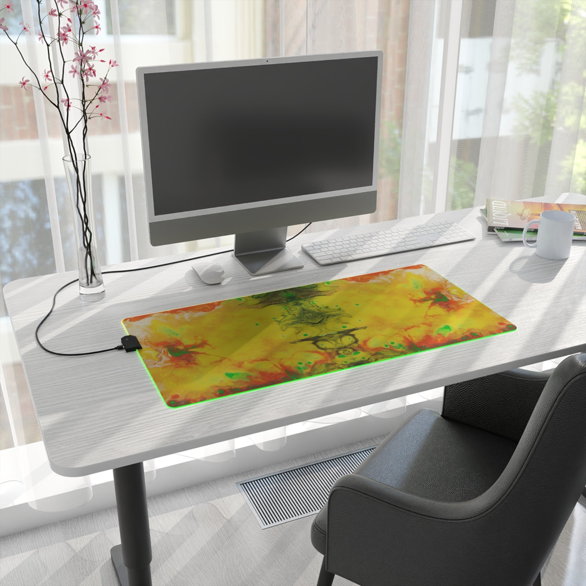 Bloom Of Fire - LED Gaming Mouse Pad
