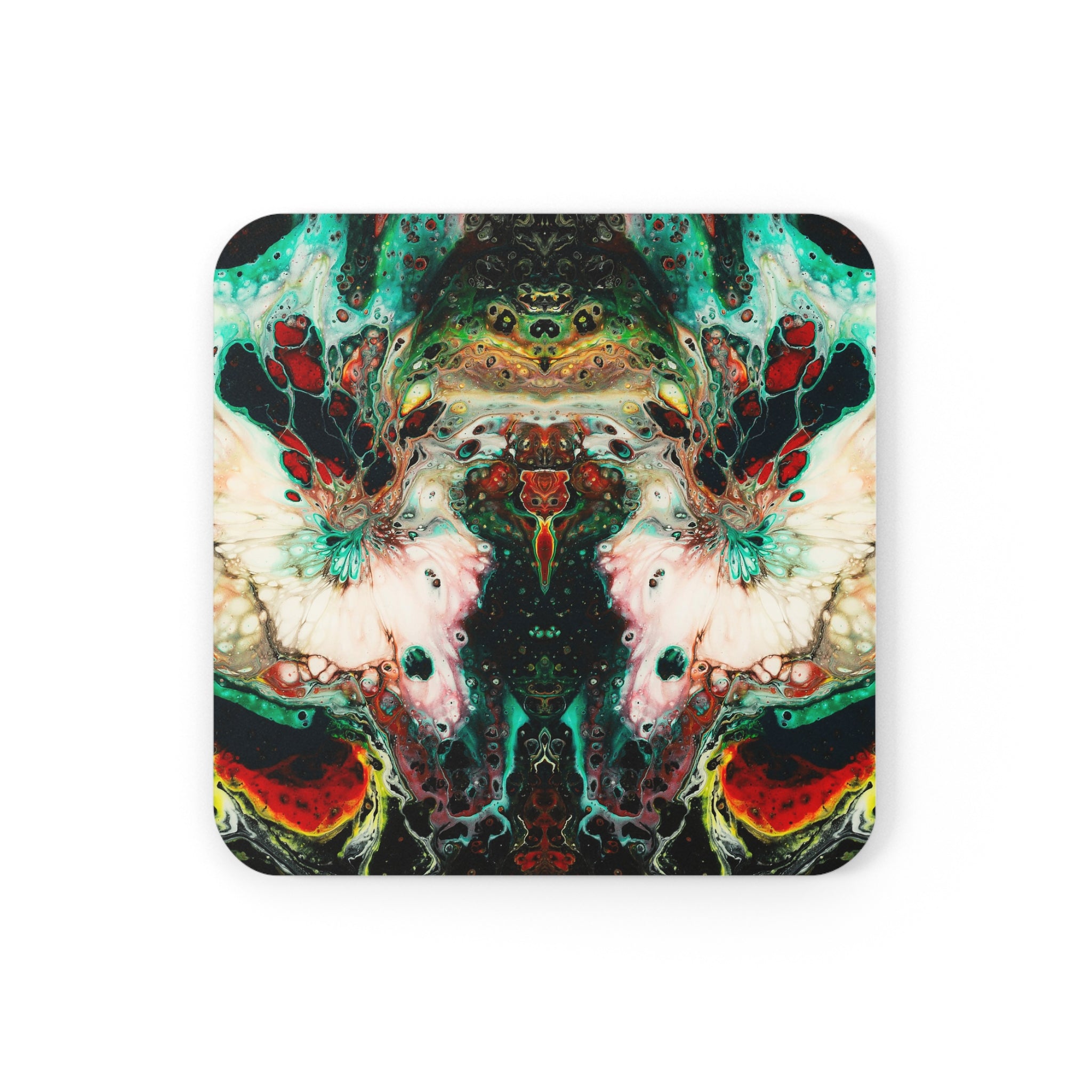 Cameron Creations - Flowers Of The Galaxy - Stylish Coffee Coaster - Square Front