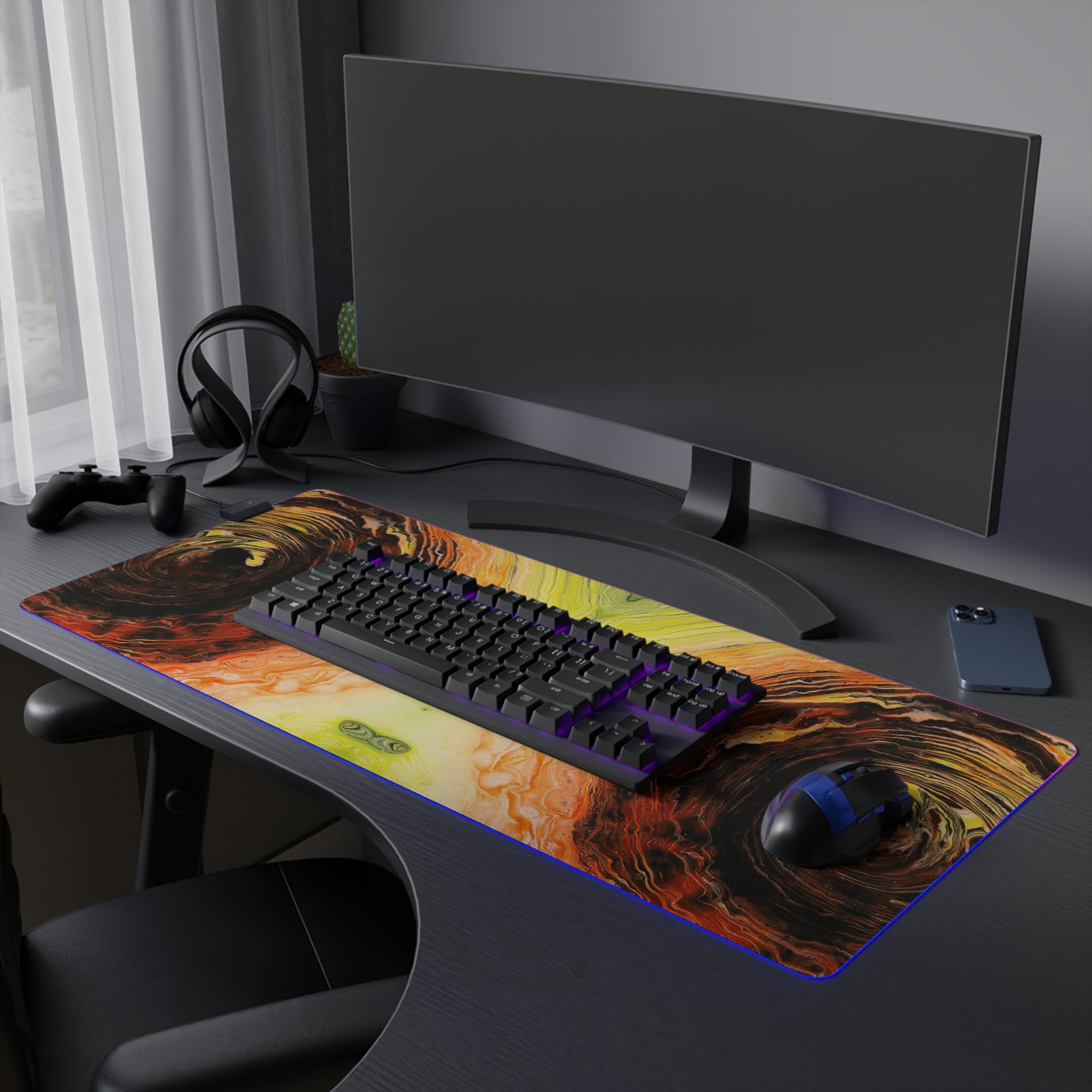 Tunnel Vision - LED Gaming Mouse Pad