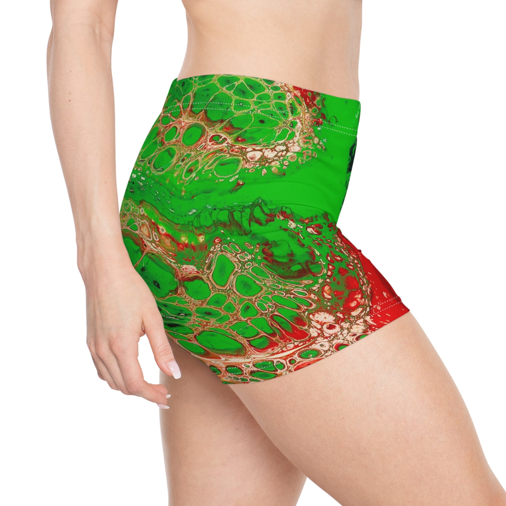 Womens Sports Shorts - Gardens Of Grendaxi - Side