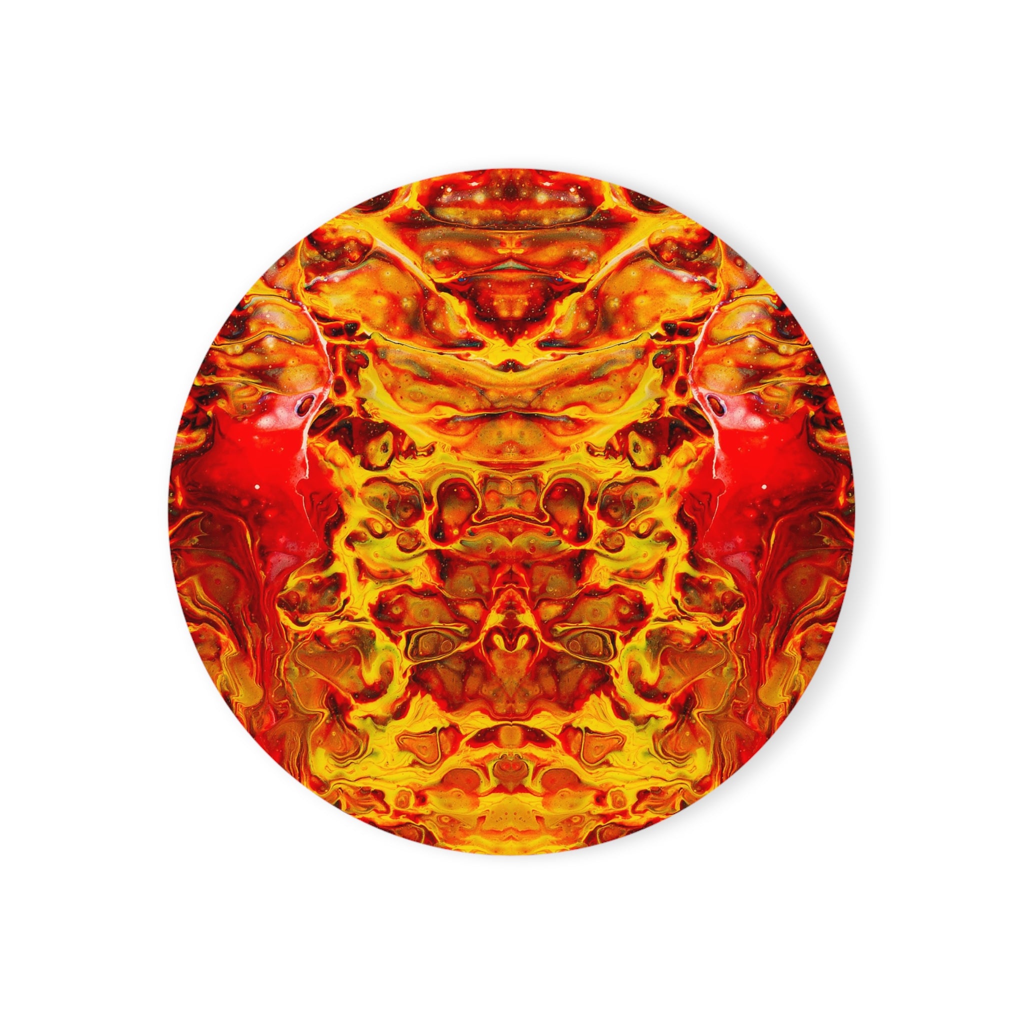 Cameron Creations - Fire Within - Stylish Coffee Coaster - Circle Front