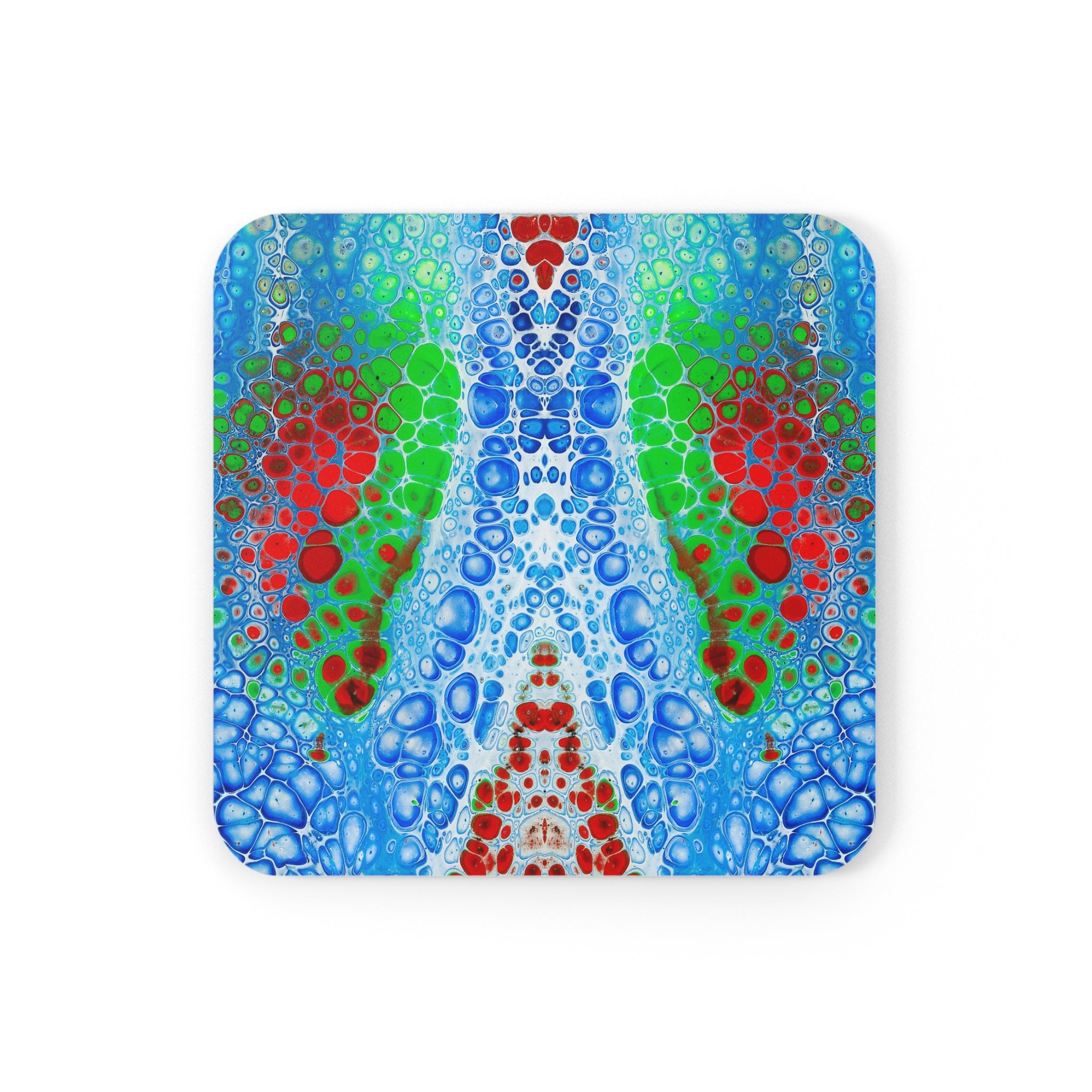 Cameron Creations - Fluid Bubbles - Stylish Coffee Coaster - Square Front