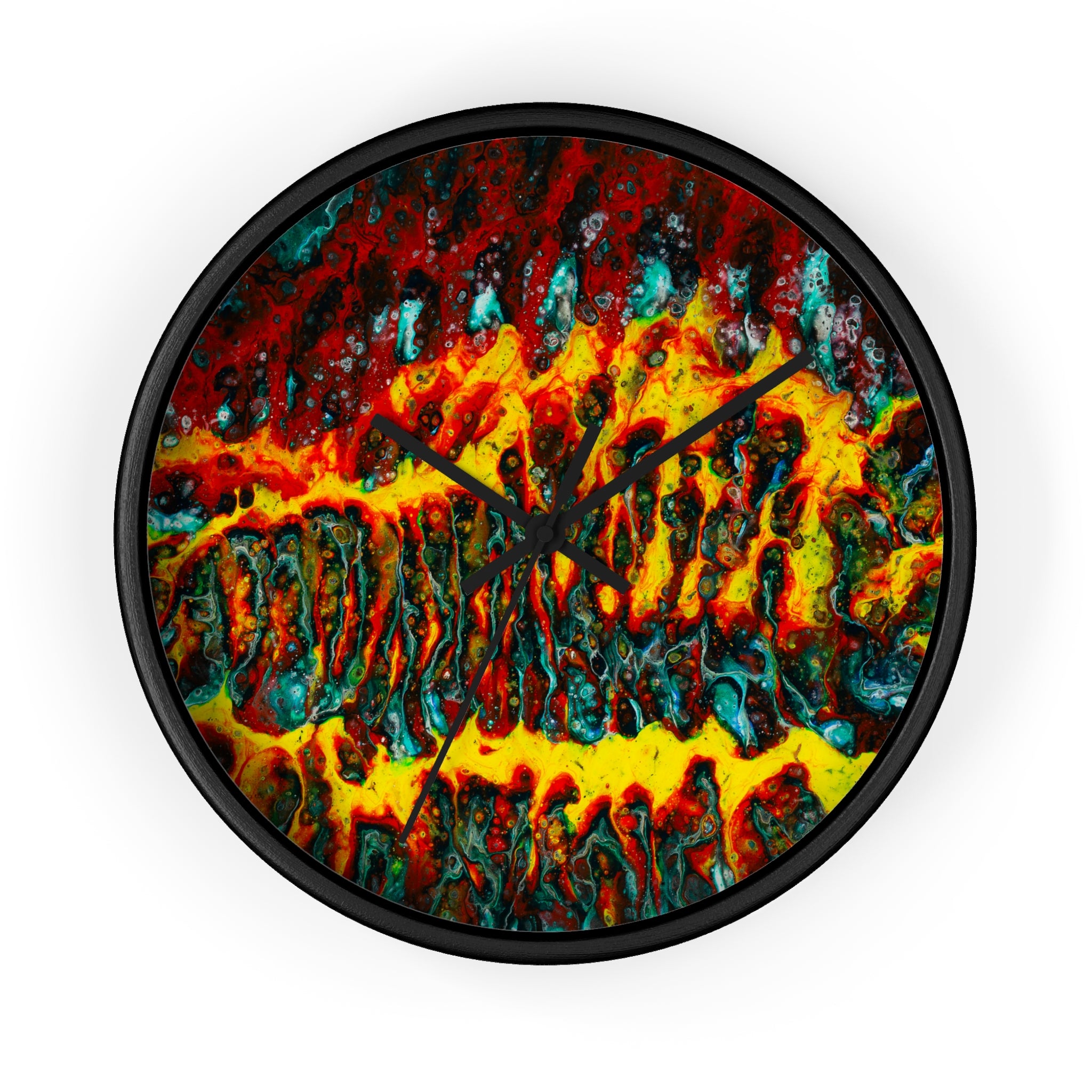 Floating Flames - Wall Clock