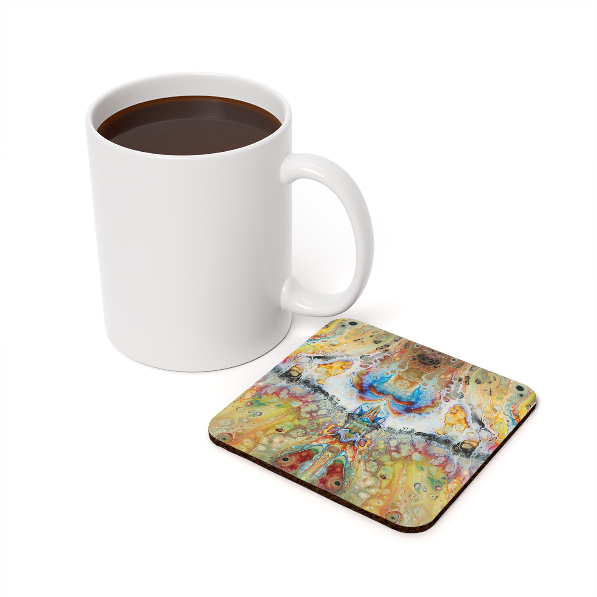 Cameron Creations - Universal Collision - Stylish Coffee Coaster - Context Square