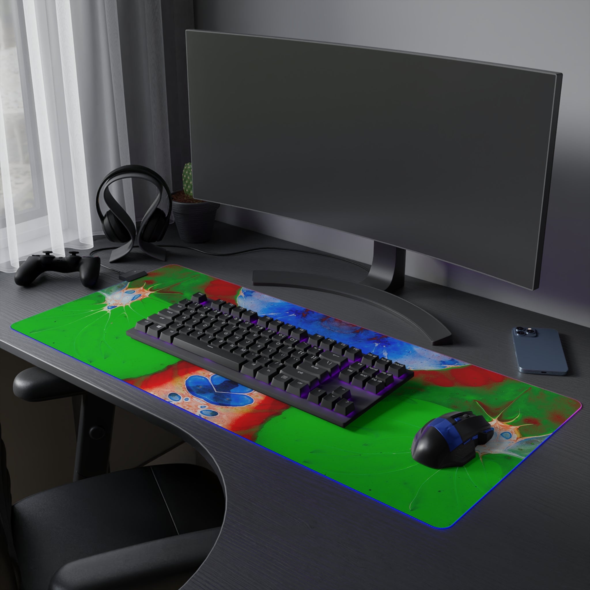 Cameron Creations - LED Gaming Mouse Pad - Green Goo - Concept 1