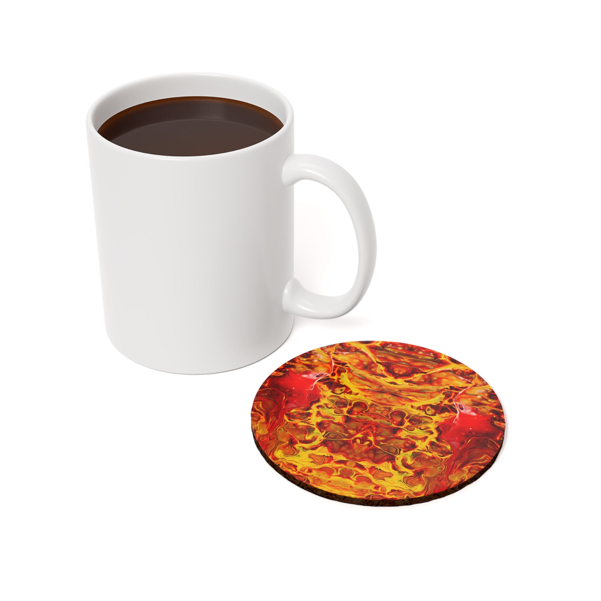 Cameron Creations - Fire Within - Stylish Coffee Coaster - Context Circle