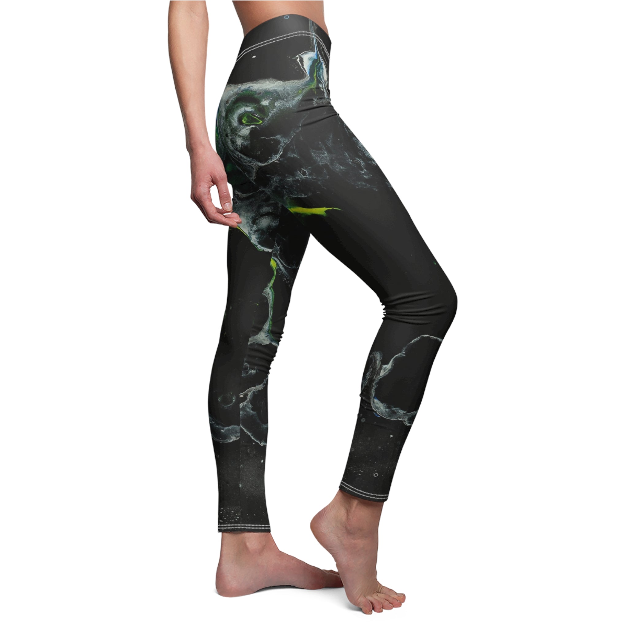 Women's Casual Leggings - Disruption In Time - Right