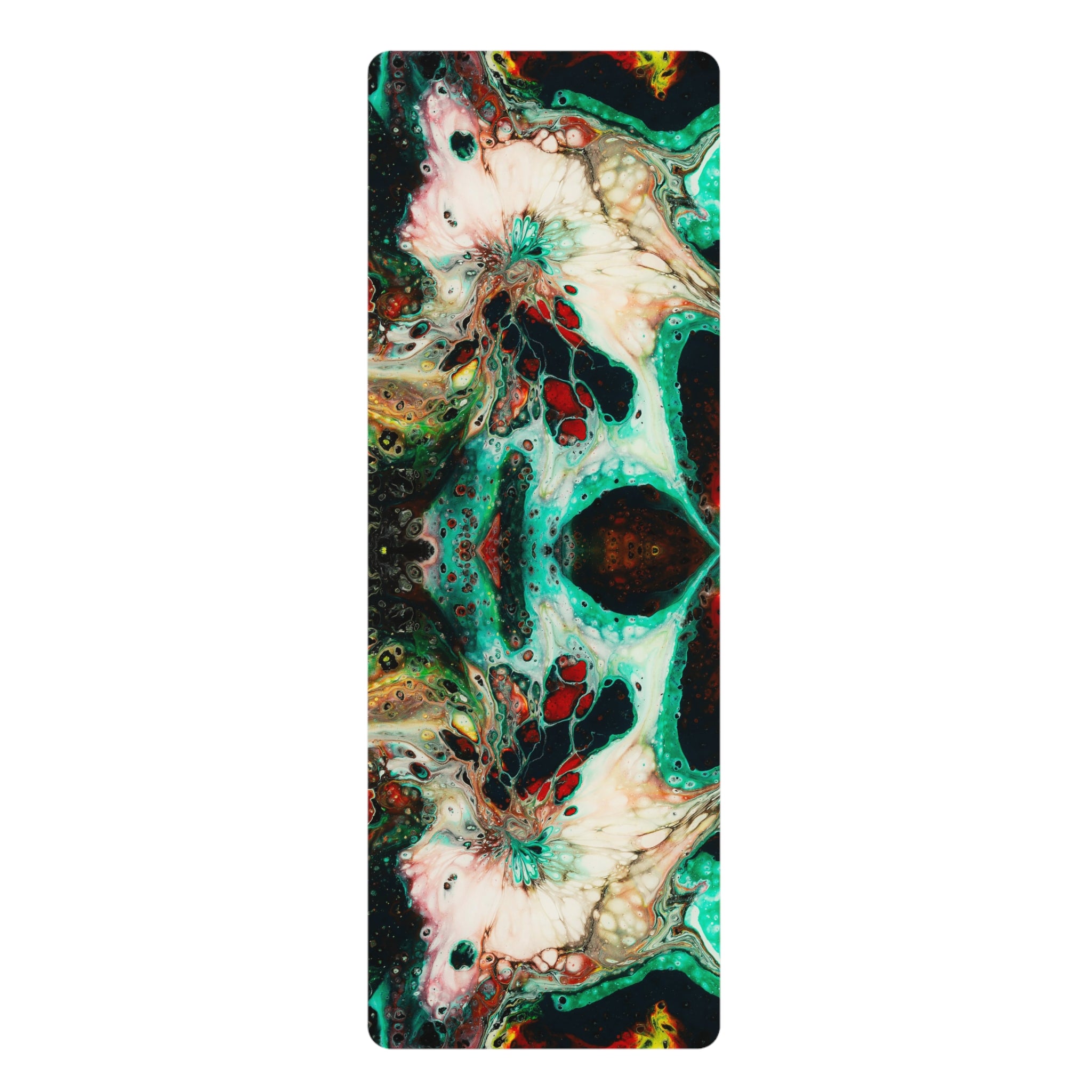 Flowers Of The Galaxy - Rubber Yoga Mat