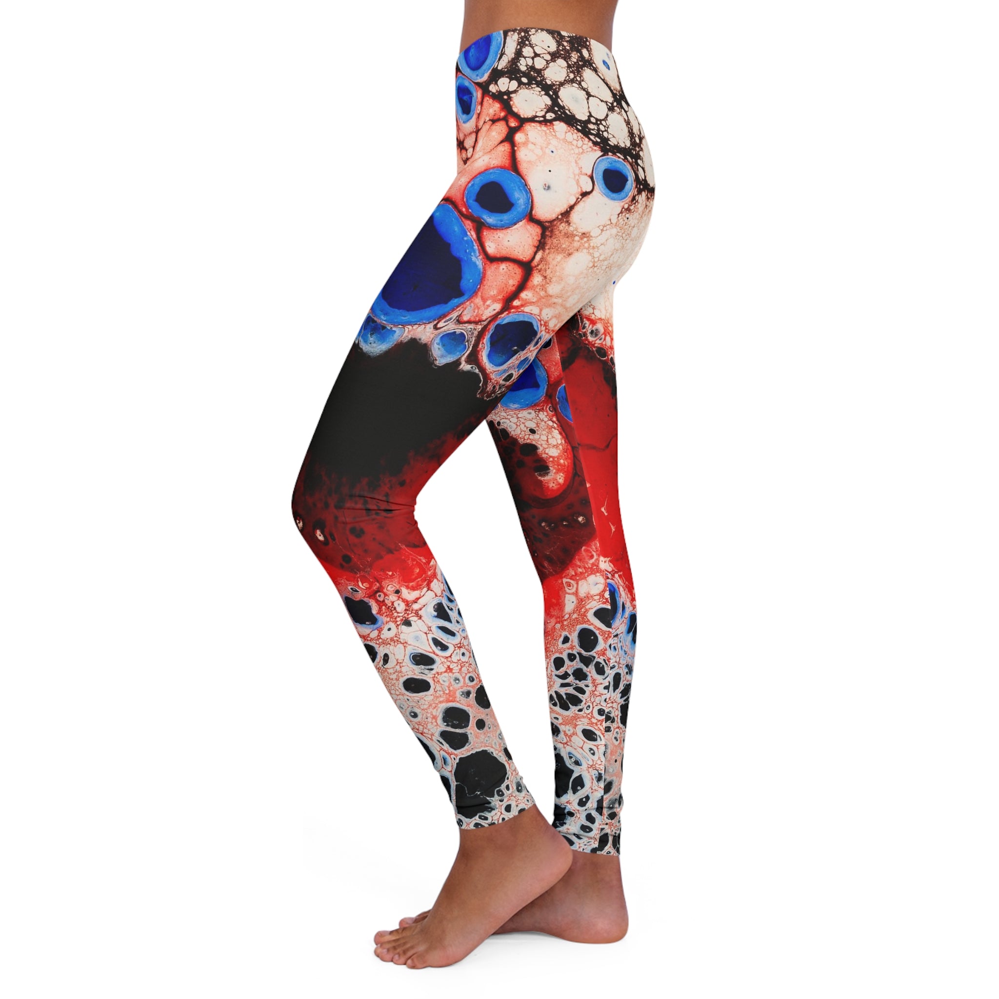 Women's Spandex Leggings - Abyss Of Emptiness - Left