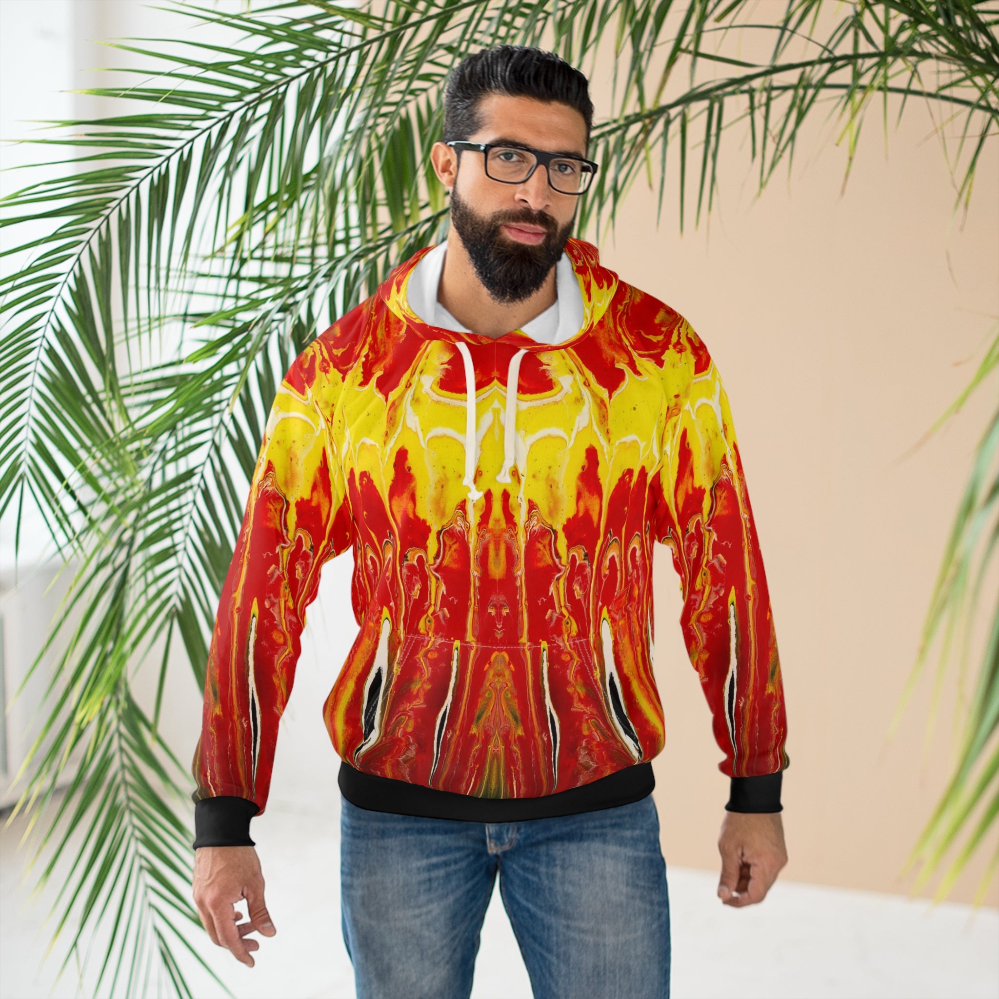 Cameron Creations - Internal Flames - Pullover Hoodie - Male 2