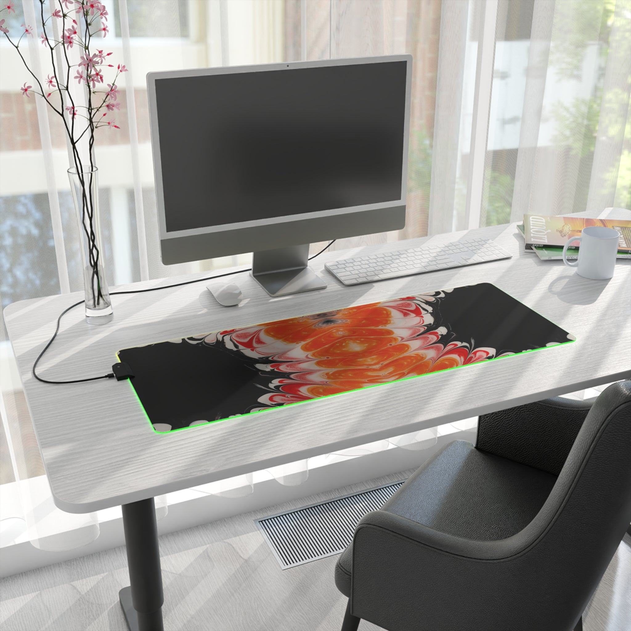 Cameron Creations - LED Gaming Mouse Pad - Ventanus Portal - 31"x11"