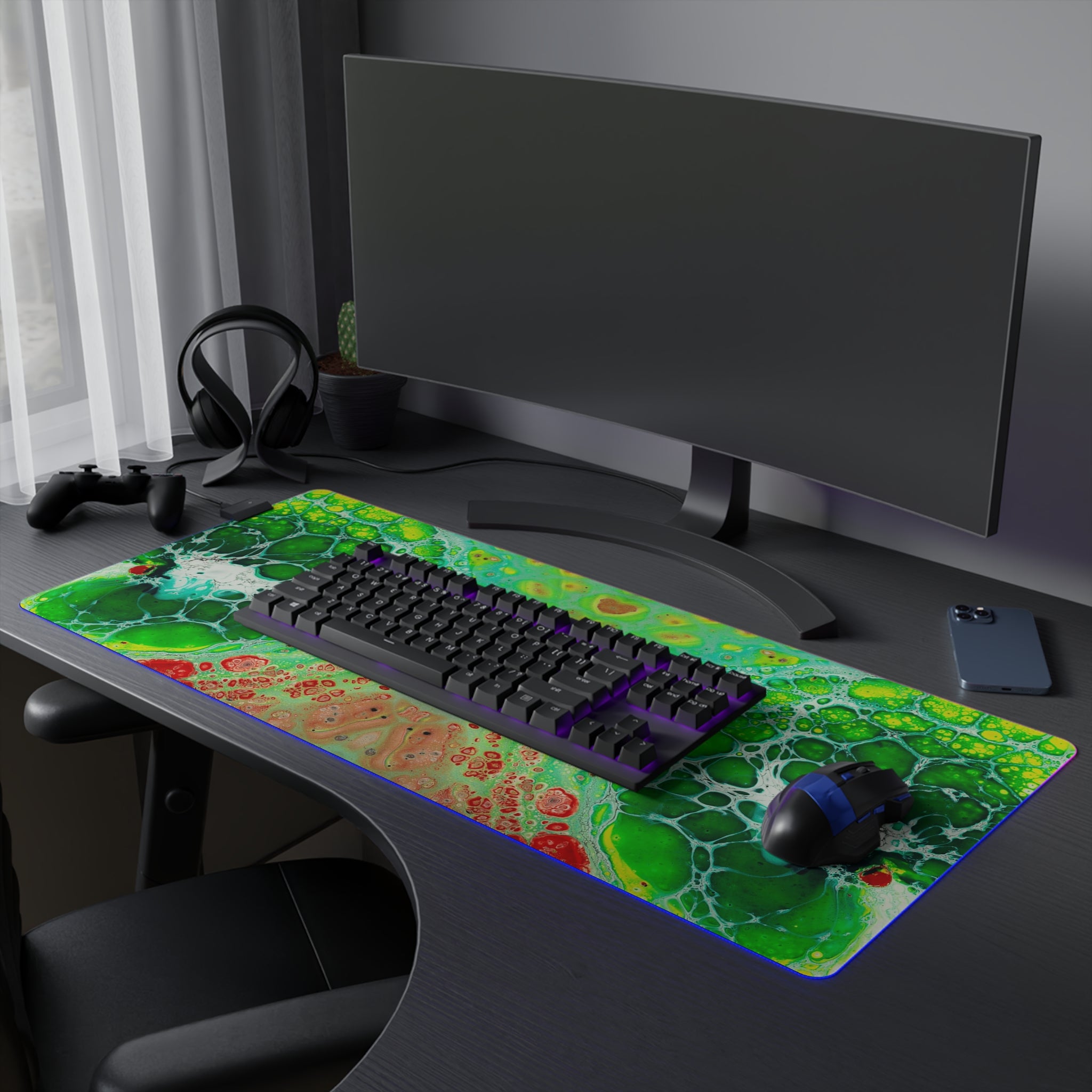 Cameron Creations - LED Gaming Mouse Pad - Up Close - Concept 1