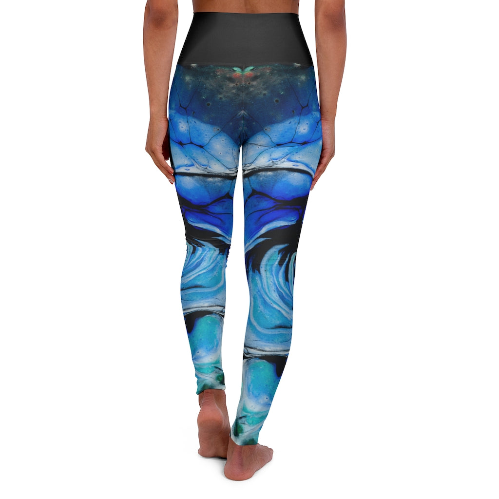 Blue Coil Portal - Women's Yoga Leggings - Cameron Creations Ltd.