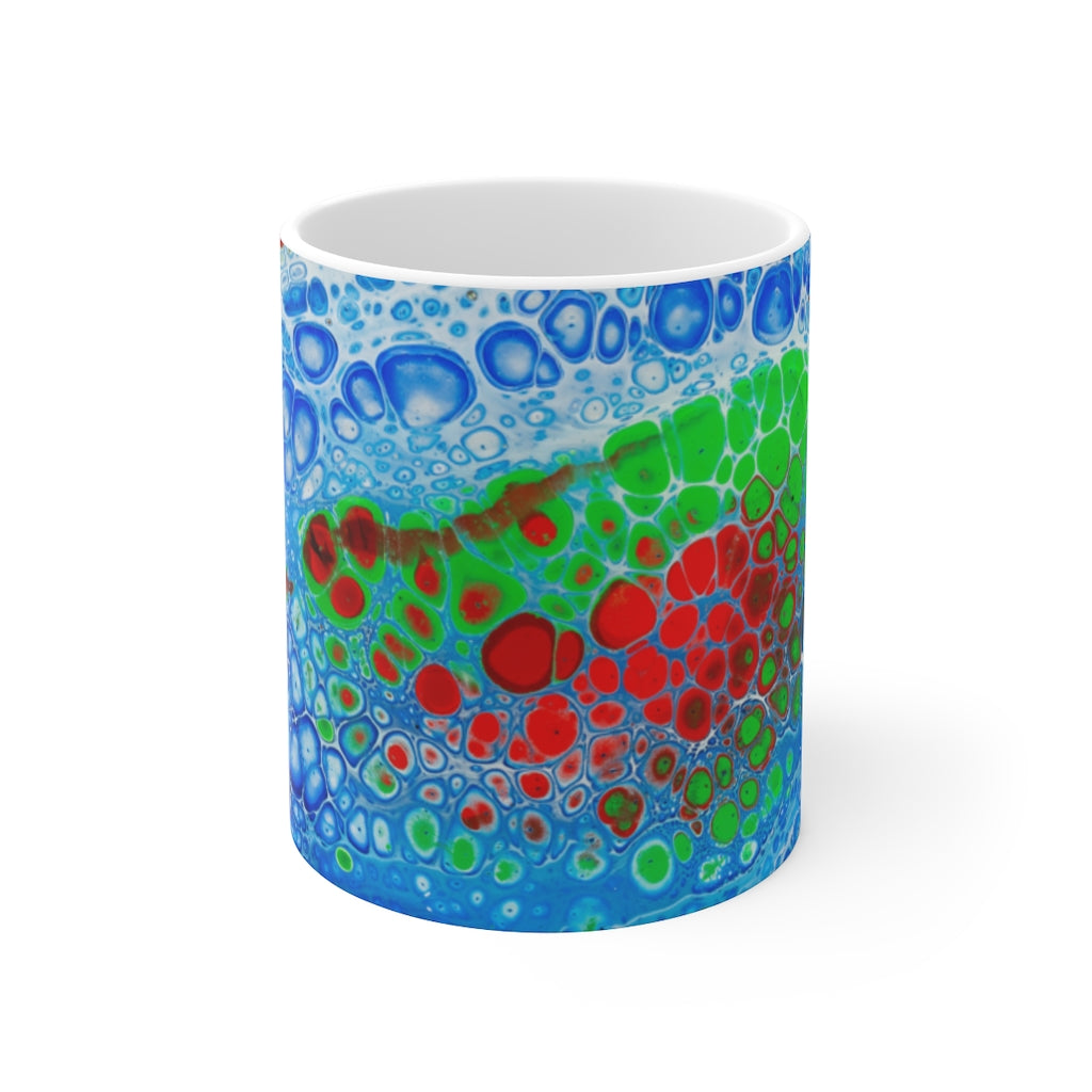 Fluid Bubbles - Ceramic Mug - Cameron Creations Ltd.