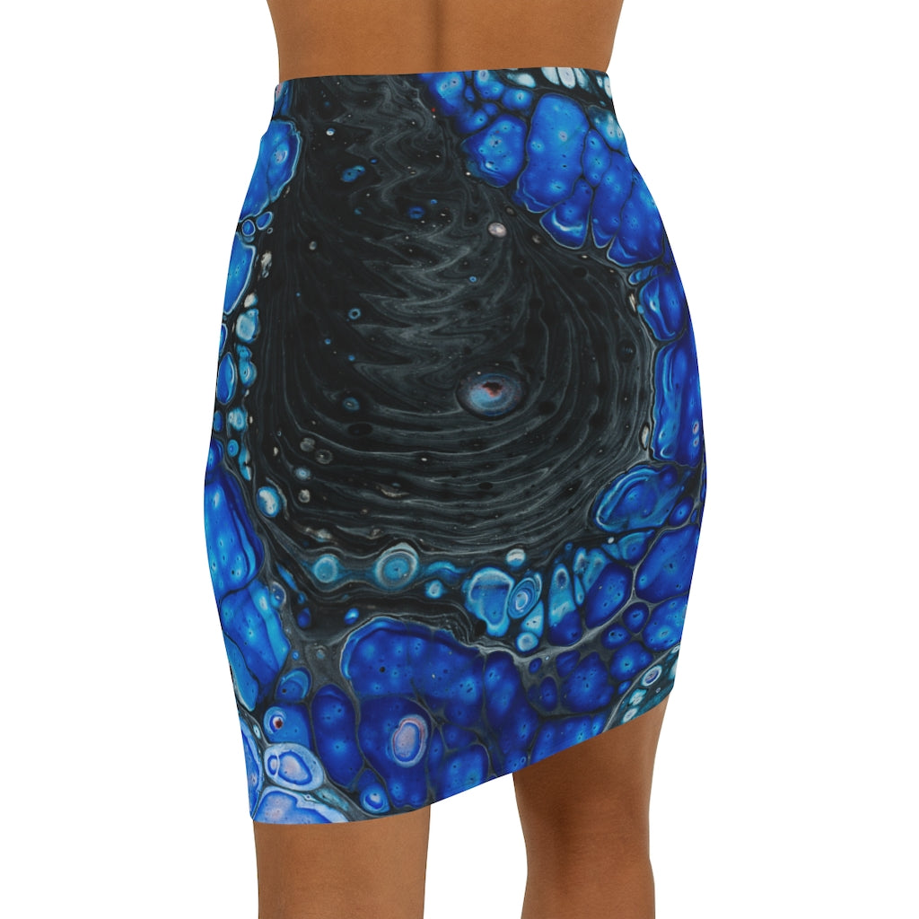 Black Hole Funnel - Women's Mini Skirt - Cameron Creations Ltd.