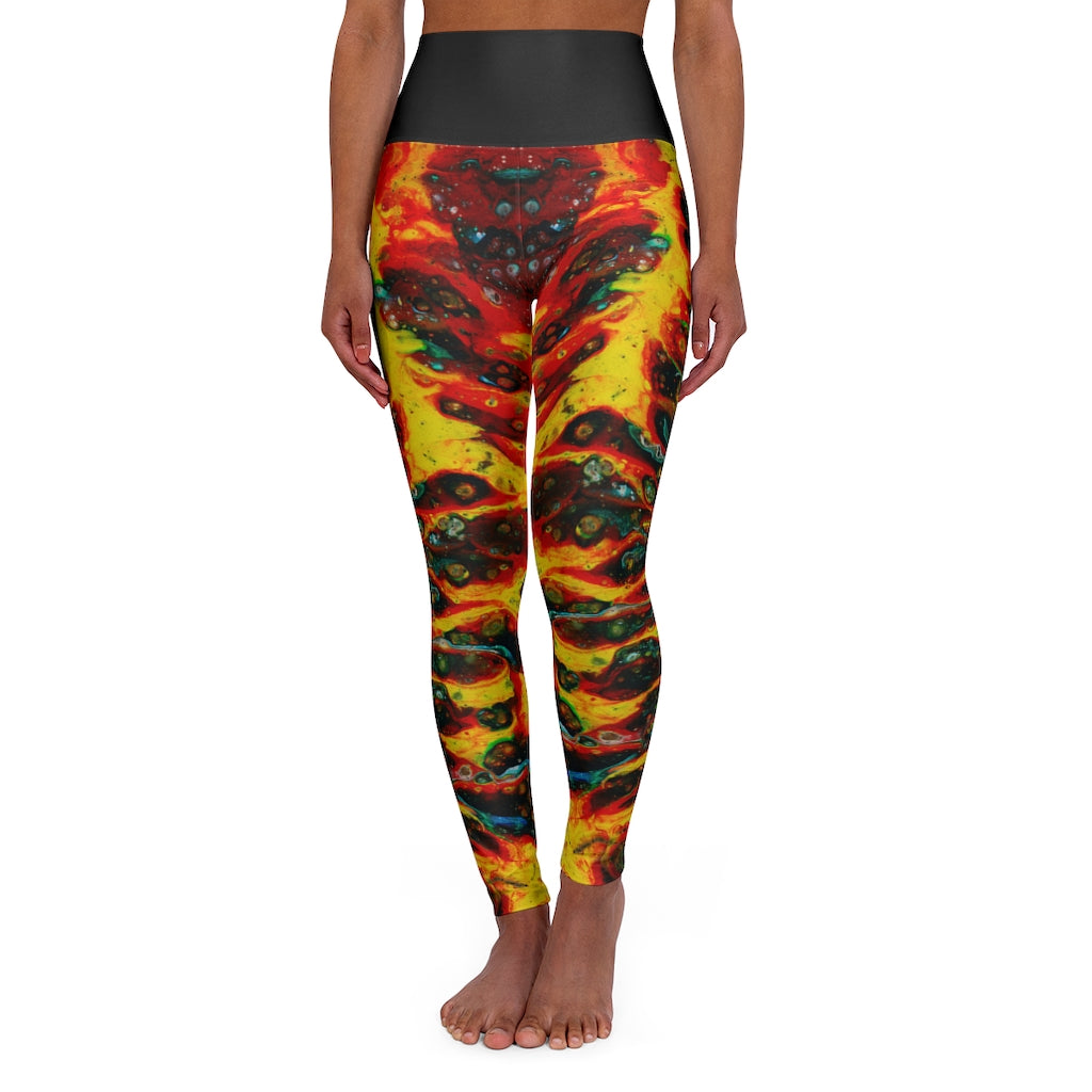 Floating Flames - Women's Yoga Leggings - Cameron Creations Ltd.