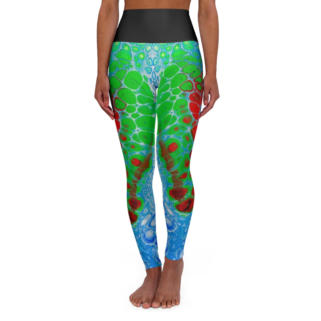 Fluid Bubbles - Women's Yoga Leggings - Cameron Creations Ltd.