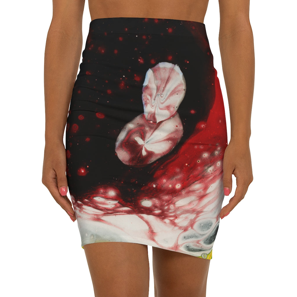 Dimensional Docking - Women's Mini Skirt - Cameron Creations Ltd.